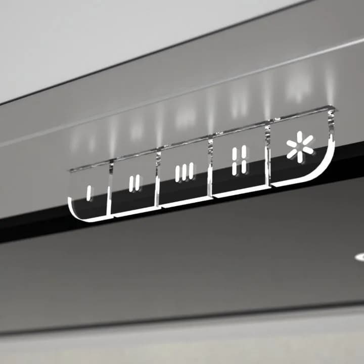 هود آشپزخانه آرتیما ۷، رنگ نقرهای، جنس فلز، کلید لمسی