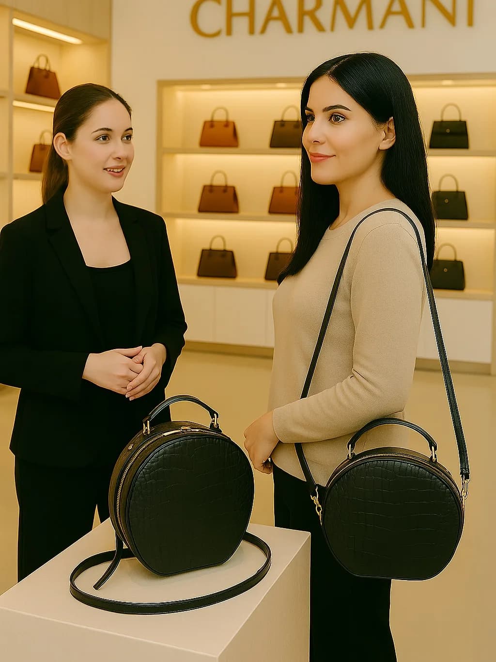 کیف چرم طبیعی استایل نیلا