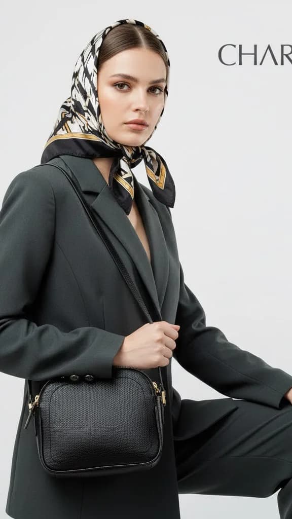 کیف دوشی، رنگ مشکی، جنس چرم، کوچک