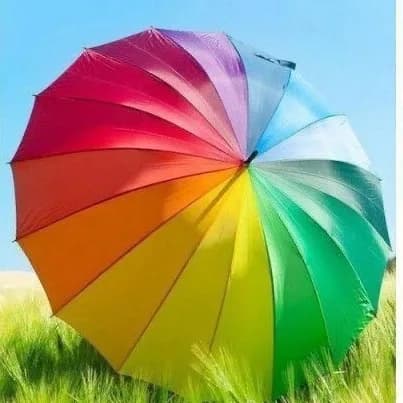 چتر رنگینکمان ۱۶ فنر، بزرگ