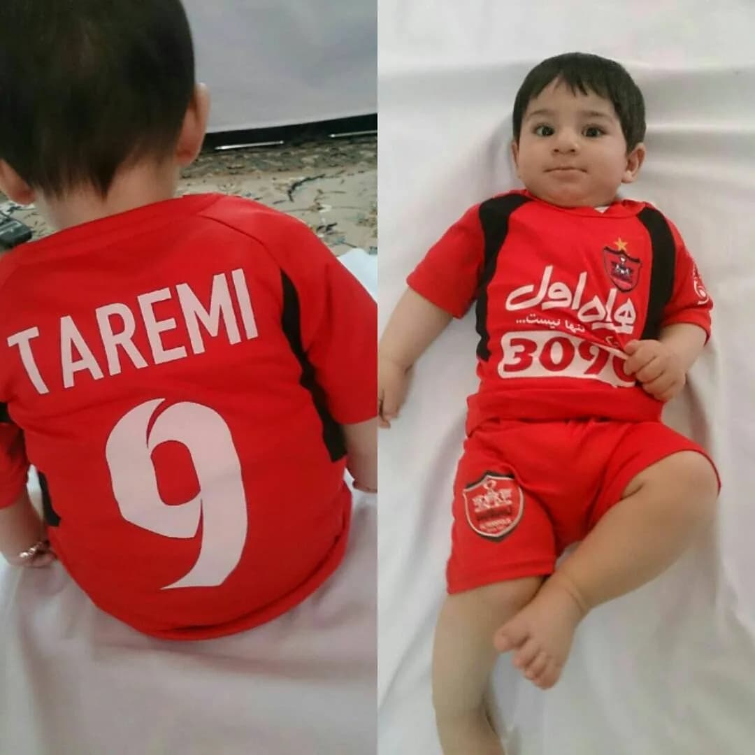 ست لباس فوتبال پرسپولیس بچگانه