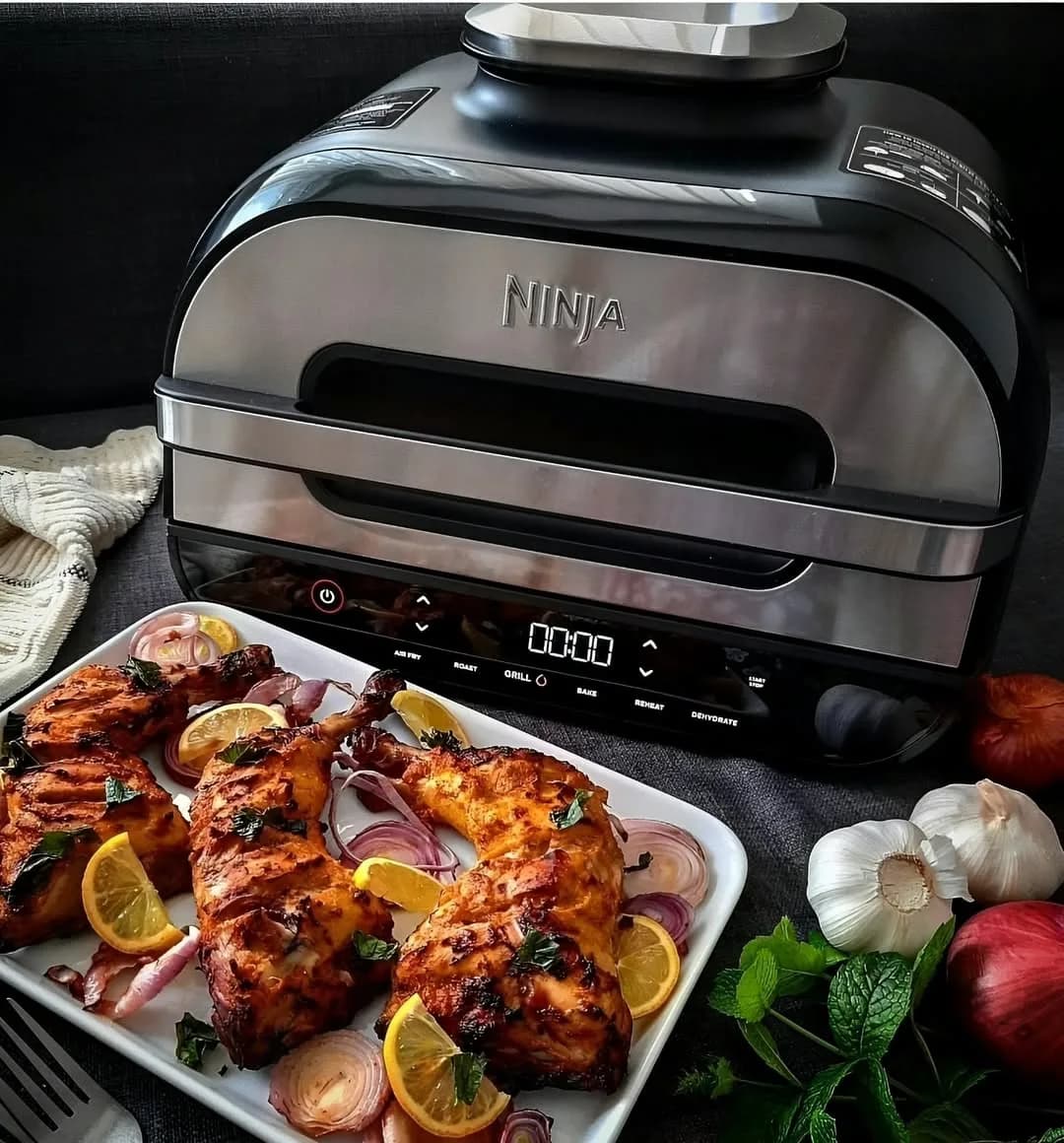 سرخ کن بدون روغن، رنگ مشکی و نقرهای، جنس فلز و پلاستیک، دیجیتال، رومیزی