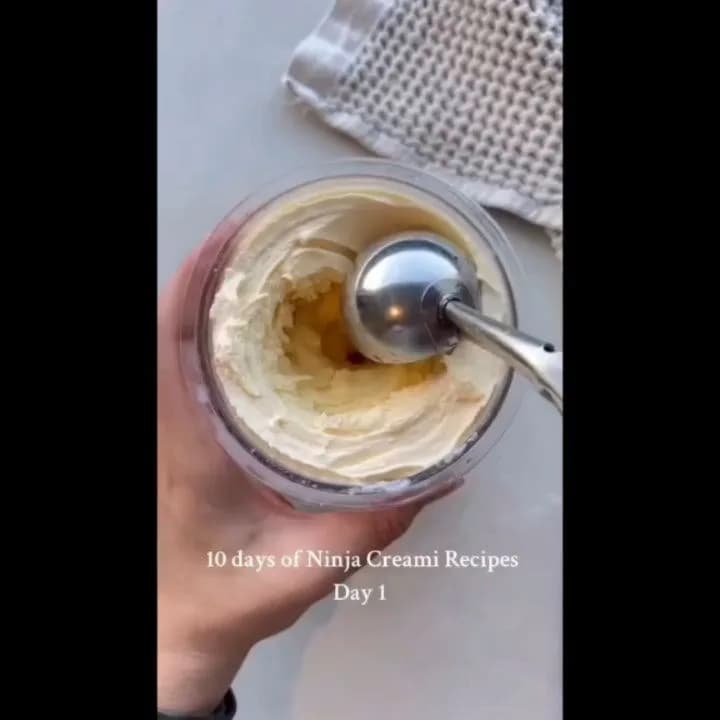 دستگاه بستنیساز نینجا، رنگ سفید و مشکی، جنس پلاستیک، ایستاده، دیجیتال
