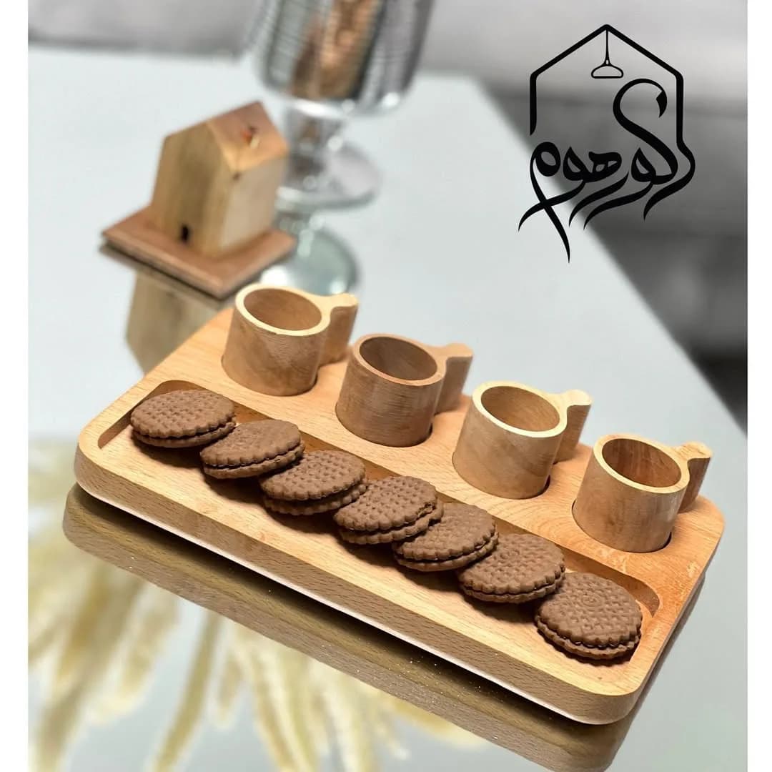 ست قهوهخوری چوبی