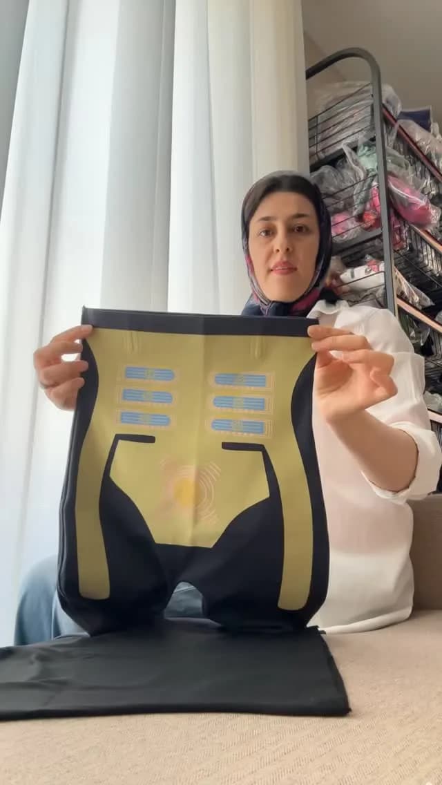 لگ باربی ورزشی سنسوردار زنانه، رنگ مشکی و زرد، جذب، کمر بلند