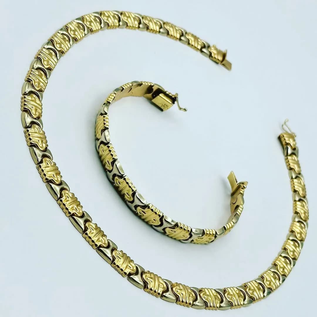 گردنبند و دستبند طلا سپاهان