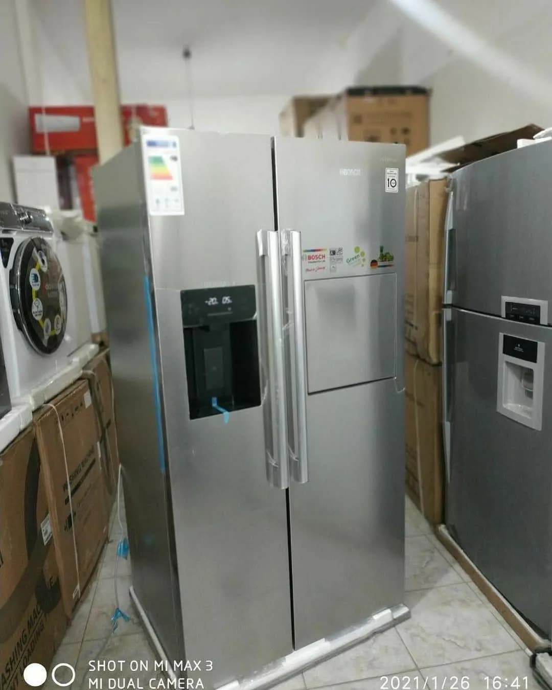یخچال ساید بای ساید مدل KAG93AI30M بوش