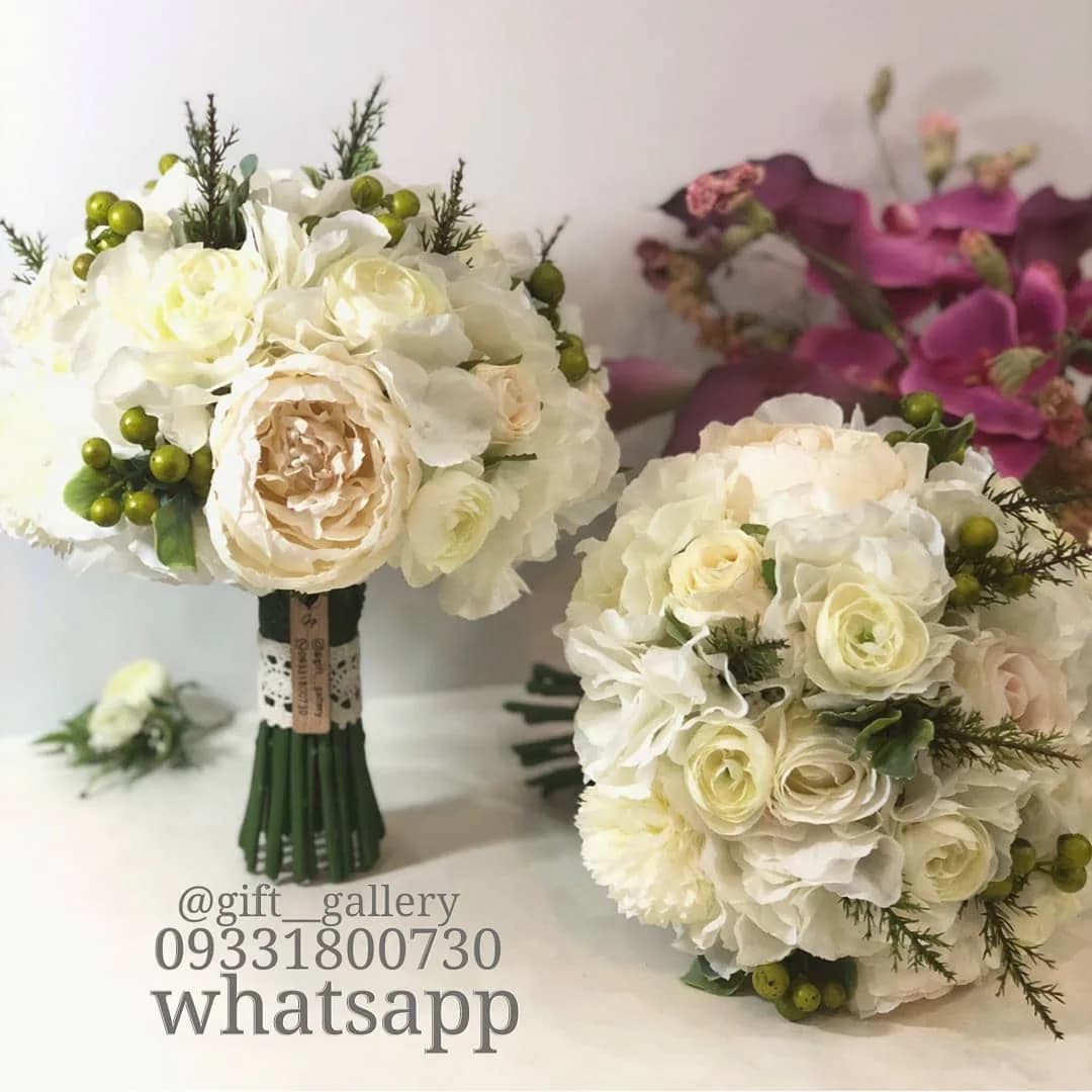 دسته گل عروس مصنوعی