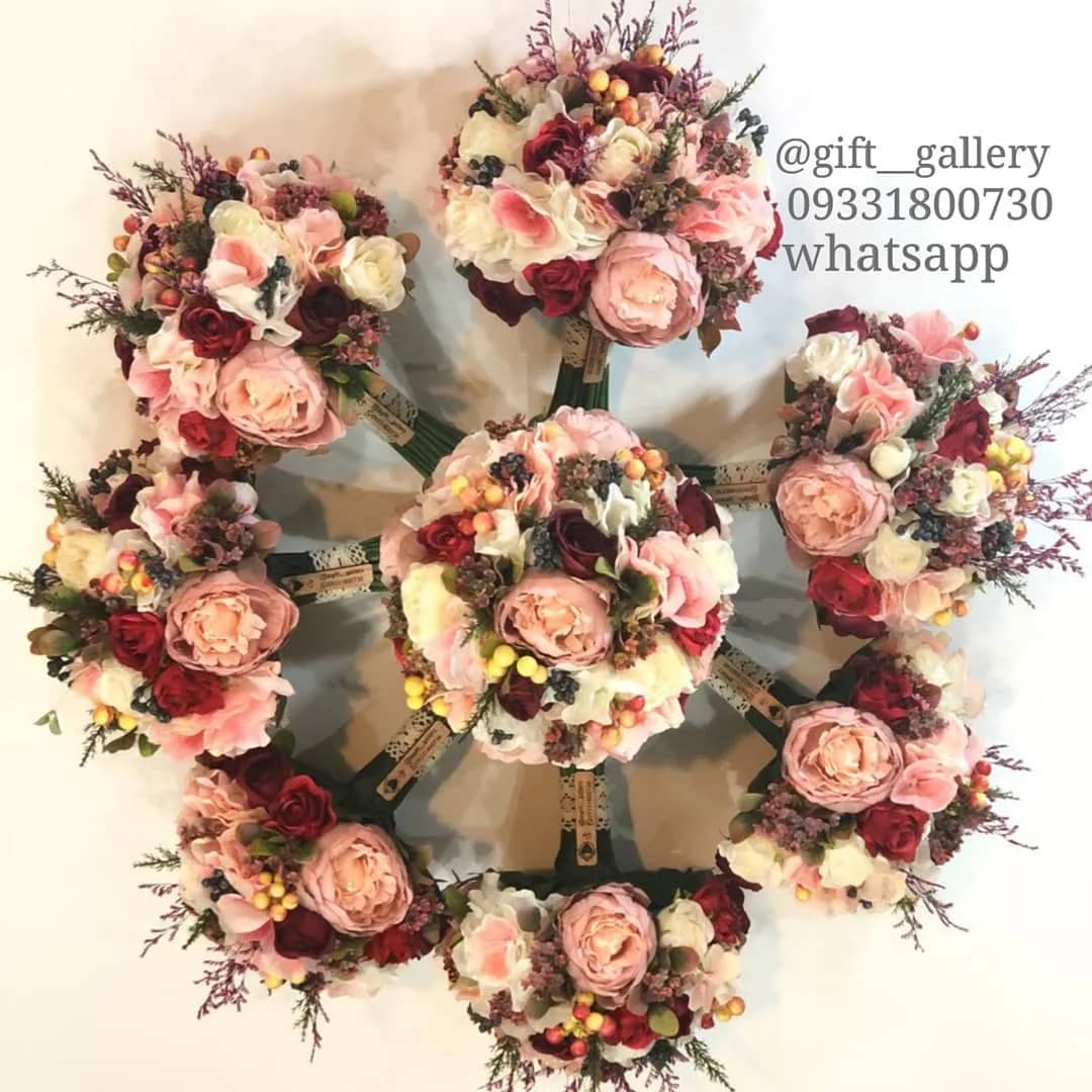دسته گل عروس مصنوعی