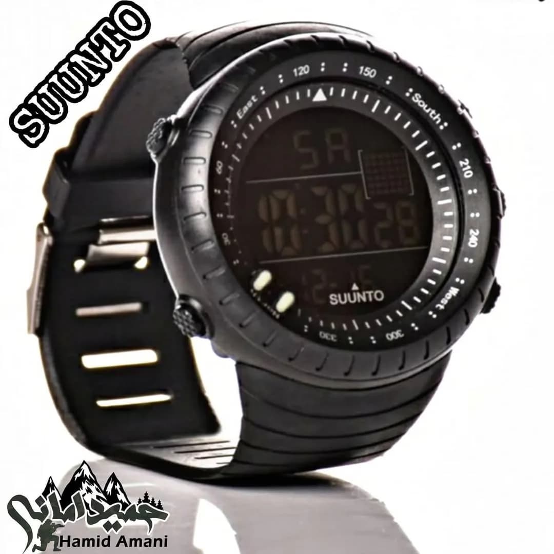 ساعت مچی دیجیتال ضدآب Suunto، رنگ مشکی، جنس پلاستیک، ساعت مچی دیجیتال اسپرت