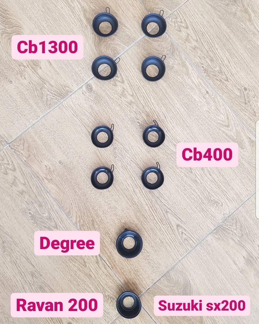 لاستیک دیافراگم کاربراتور CB1300 هوندا، رنگ مشکی، جنس فلز، استوانهای حلقهای
