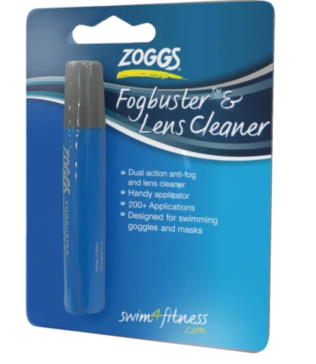اسپری ضد بخار عینک شنا Fog Buster زاگز، رنگ آبی و طوسی، جنس پلاستیک، اسپری پاک کننده لنز
