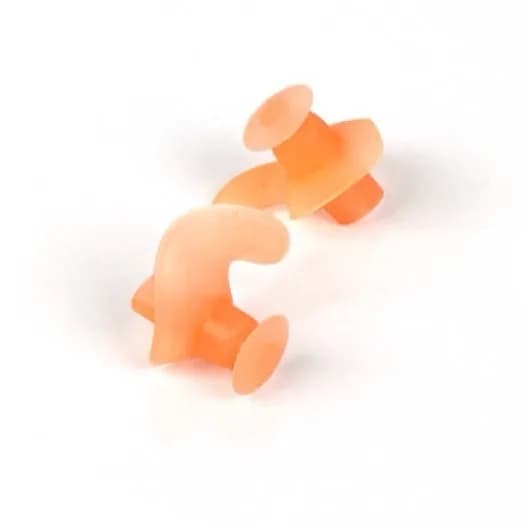 گوشگیر شنا نوجوان Aqua-plugz Jr زاگز، رنگ نارنجی، جنس سیلیکون، کوچک، دکمهای