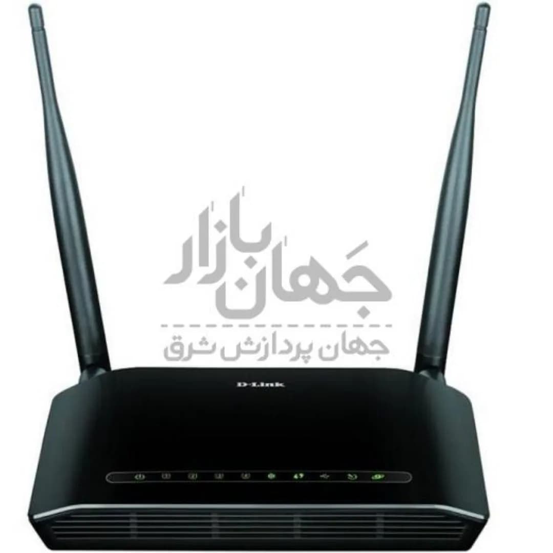 مودم ADSL دیلینک 2740U D-Link، رنگ مشکی، جنس پلاستیک، مودم دو آنتن