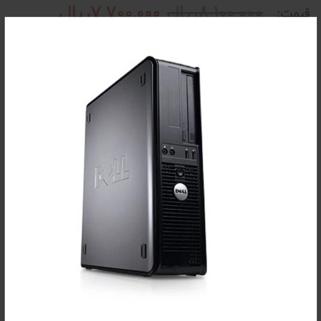 کیس دل OptiPlex 780 Dell، رنگ سیاه، جنس پلاستیک و فلز، برج عمودی
