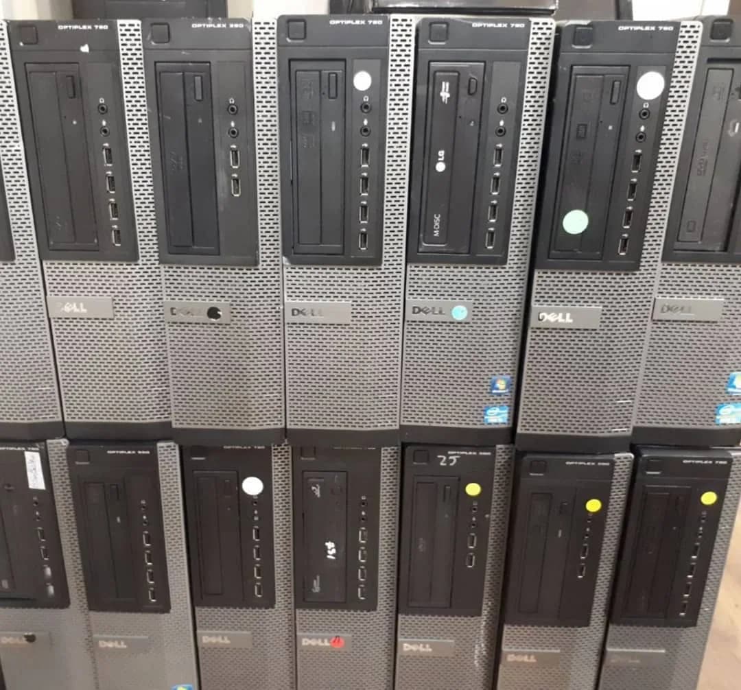 کیس مینی i5 2500 رم ۴، رنگ خاکستری، جنس پلاستیک، کیس دسکتاپ اداری