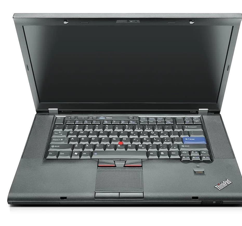 لپتاپ لنوو ThinkPad t520 Lenovo، رنگ مشکی و نقرهای، جنس پلاستیک، لپتاپ ۱۴ اینچ