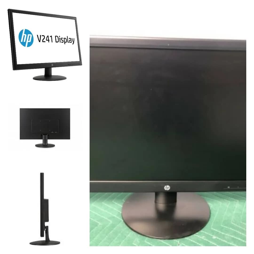 مانیتور HP V241 ۲۴ اینچ، رنگ مشکی، جنس شیشه و پلاستیک، مانیتور تخت