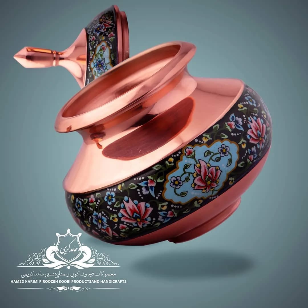 دخل مس و پرداز — رنگ مسی — نمای محیط — طرح گل