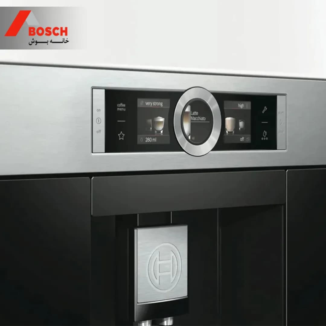 قهوه ساز مدل TDS3831104 بوش، رنگ مشکی و نقرهای، جنس فلز، توکار