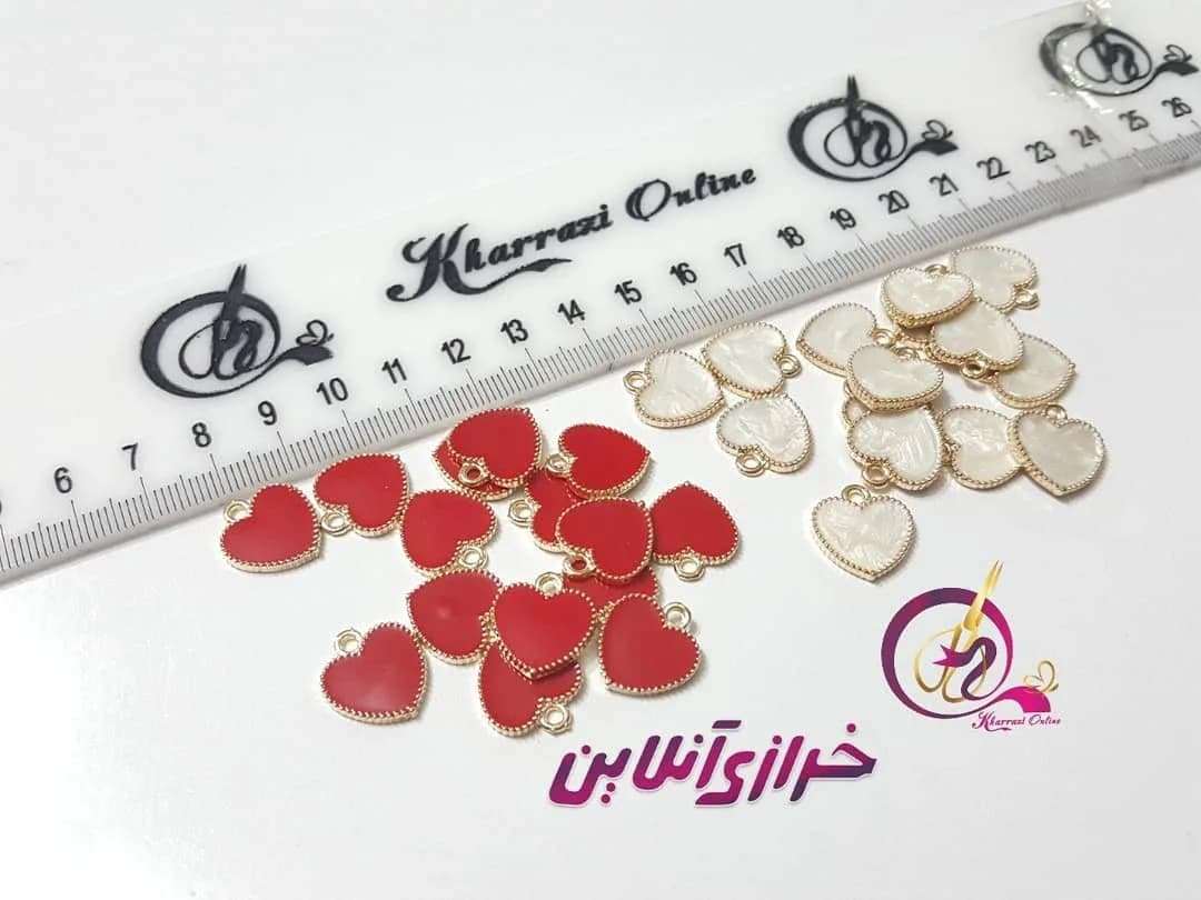 خرج کار قلب رنگی — نمای دردست — قلب