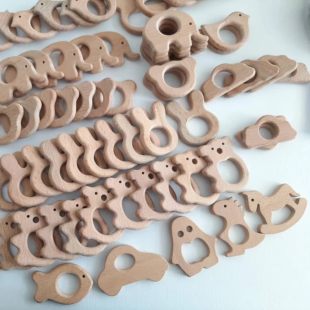 مهره چوبی طرح حیوانات