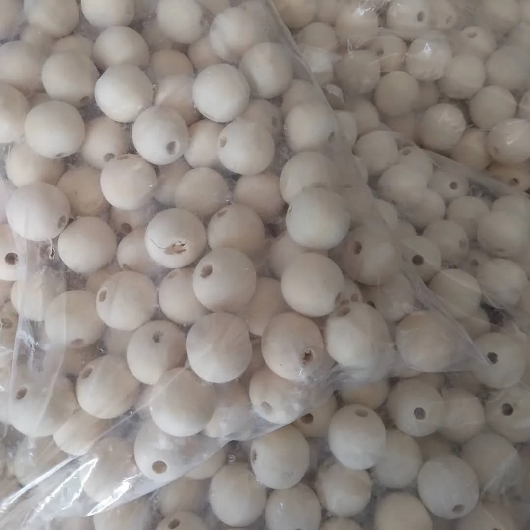 مهره چوبی ۲۳ میل — رنگ کرم — نمای بستهبندی — شارژ مجدد