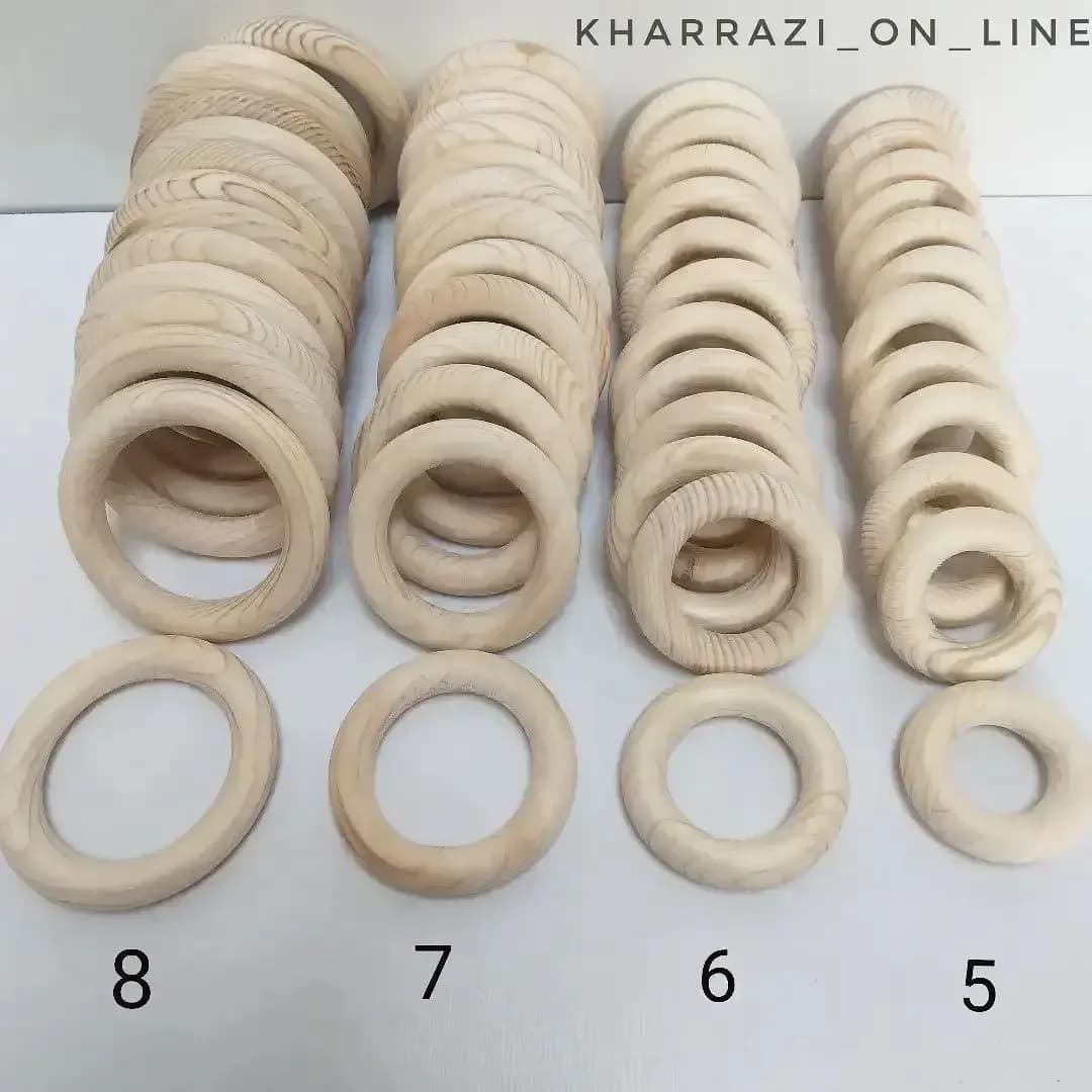 حلقه چوبی ۷ سانت