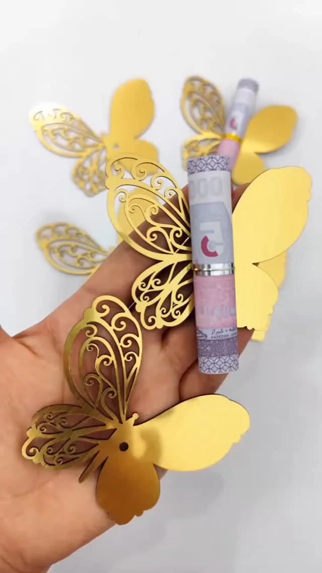 گیفت اسکناس طرح پروانه