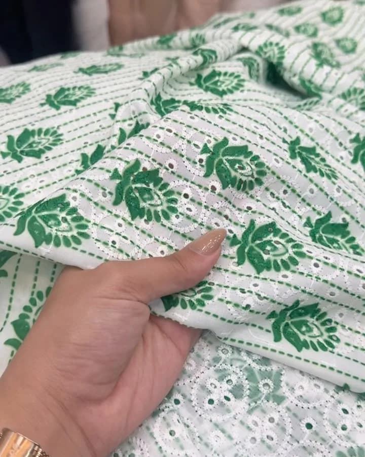پارچه امبرودی چاپی سولابه دوزی