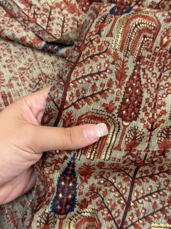 پارچه باتیک طلا کوب عرض ۱۴۰