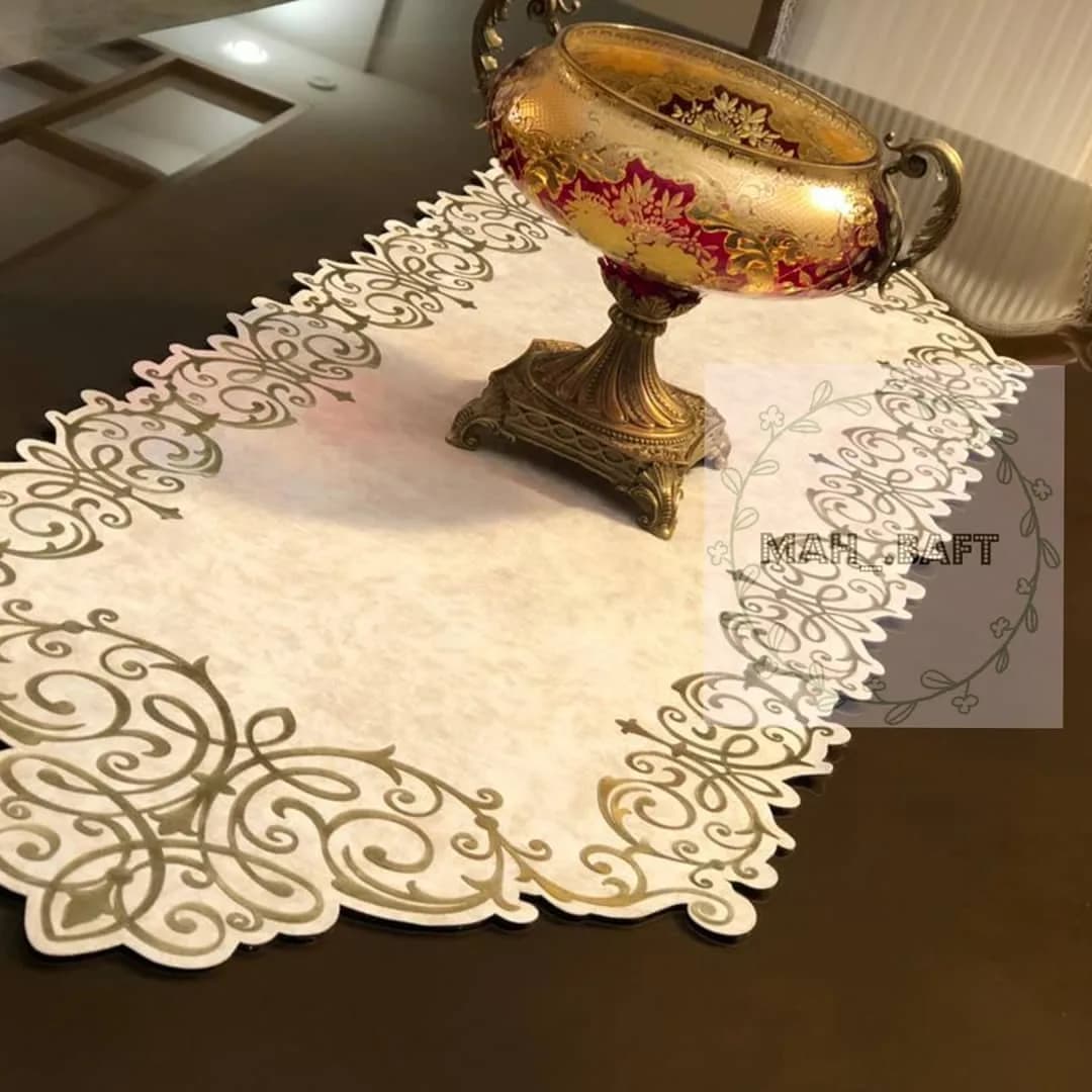 ست رانر رومیزی طرح شاپرک