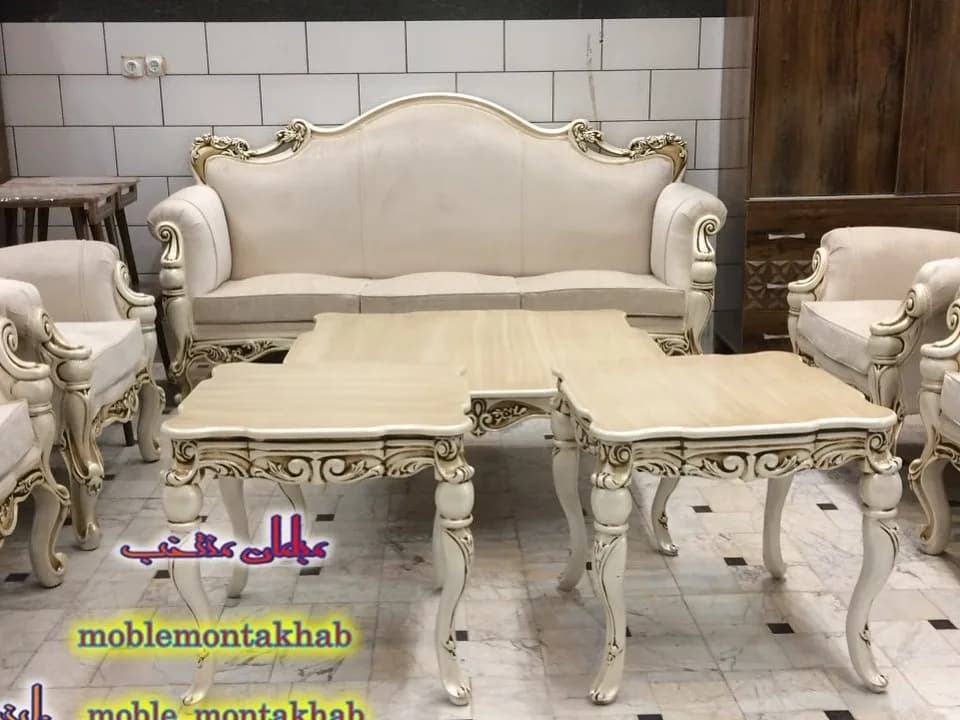 مبل کلاسیک مدل نایس چوب راش