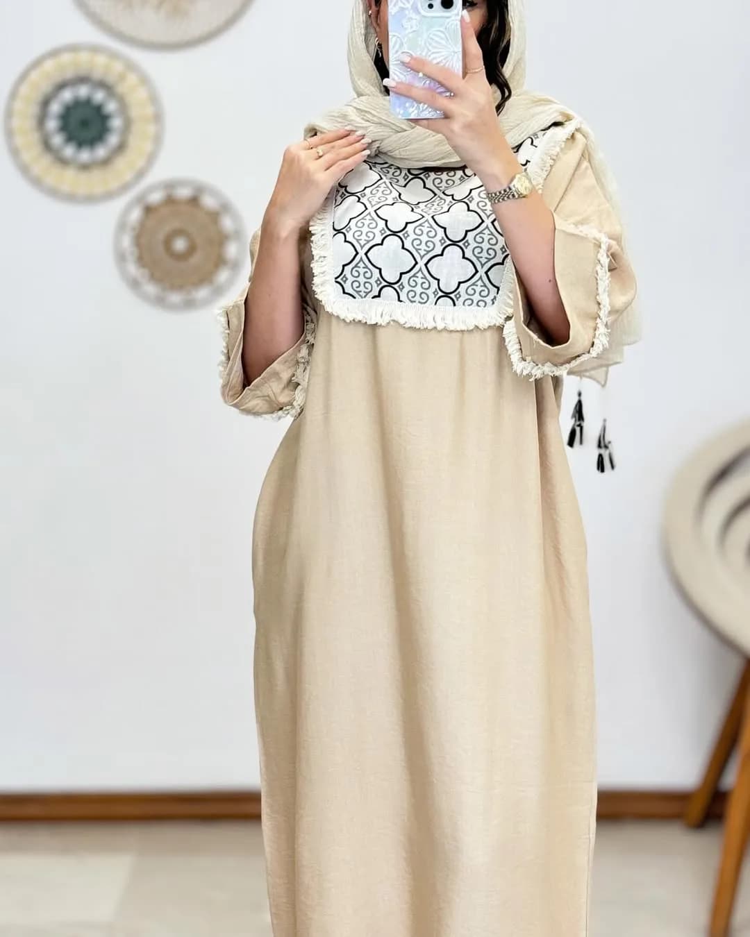 کفتان کرسپو — رنگ خاکی — نمای رویتن — طرح سینه