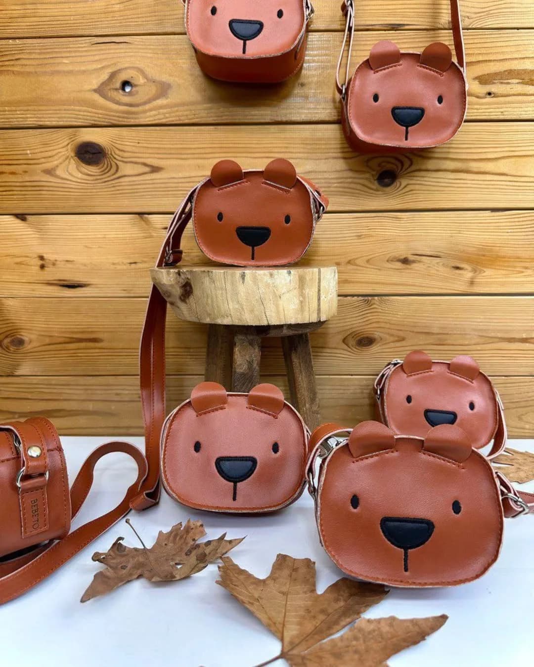 کیف چرم تدی اسپرت — رنگ عنابی — نمای چندکالا — بند دوشی