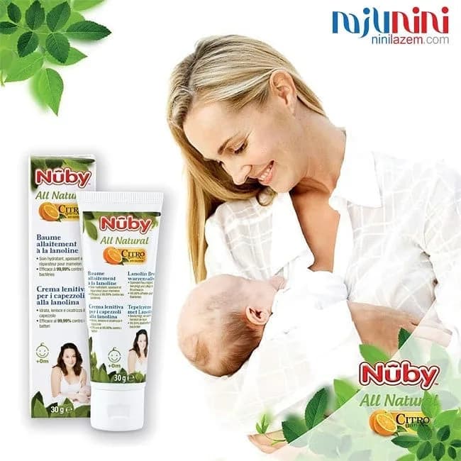 کرم سوختگی نوزاد Nuby، رنگ سفید و سبز، تیوبی