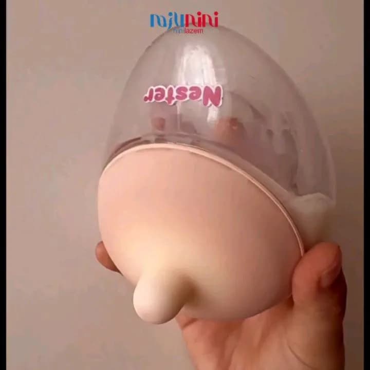 شیشه شیر آناتومی بدن نستر، رنگ قهوهای و شفاف، جنس پلاستیک، آناتومیک
