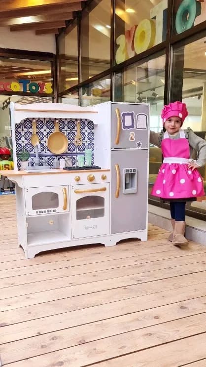 آشپزخانه کودک چوبی مدل Mosaic Magnetic Kidkraft