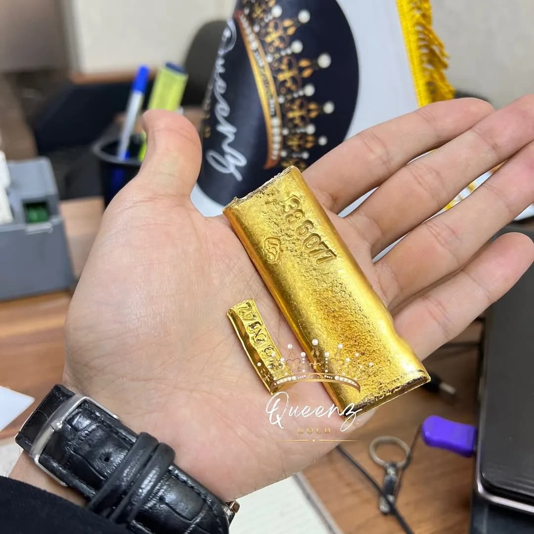 شمش طلا، رنگ طلایی، مستطیلی کوچک