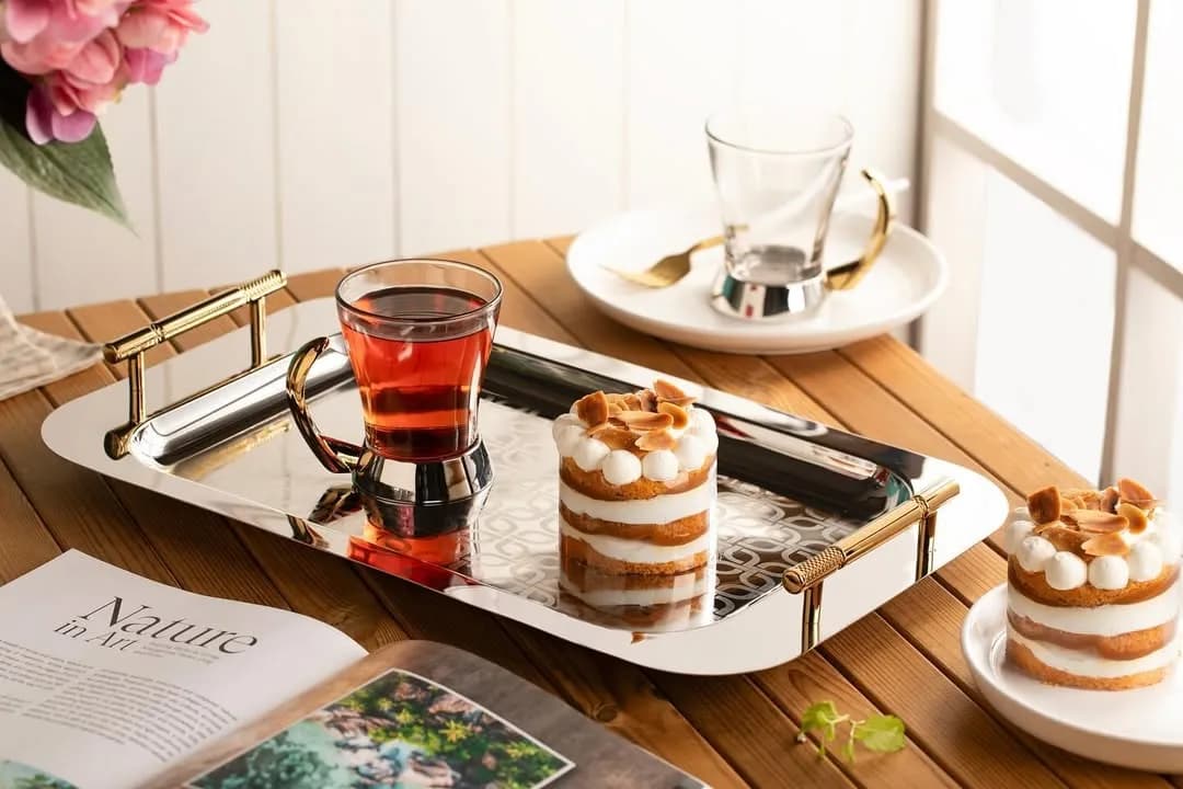 سینی پذیرایی استیل