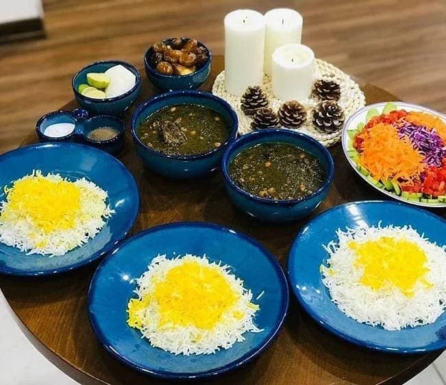 ست سفالی فیروزهای — رنگ فیروزهای — نمای محیط — ست سفالی