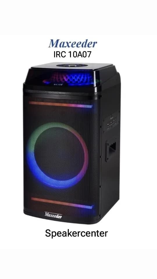اسپیکر IRC 10A07 مکسیدر، رنگ مشکی و رنگینکمان، جنس پلاستیک، ایستاده، مستطیلی
