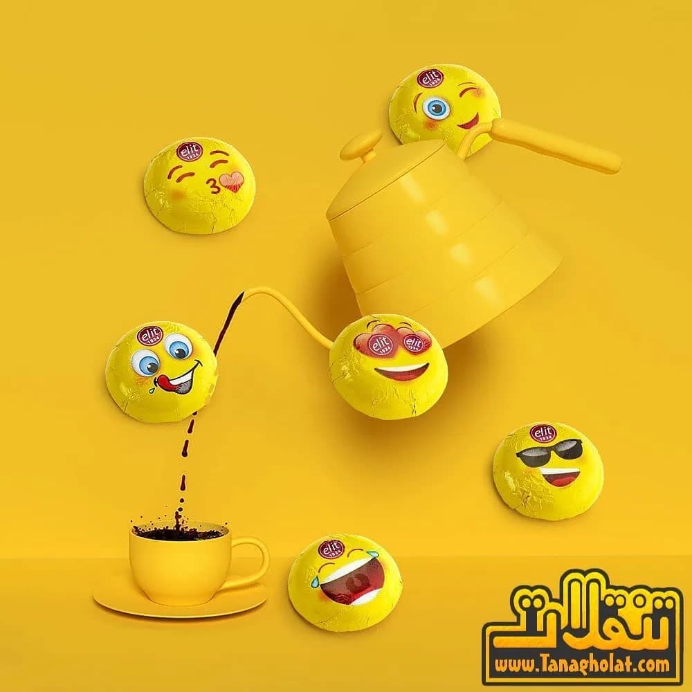شکلات شیری ایموجی ۲۰۰ گرمی الیت
