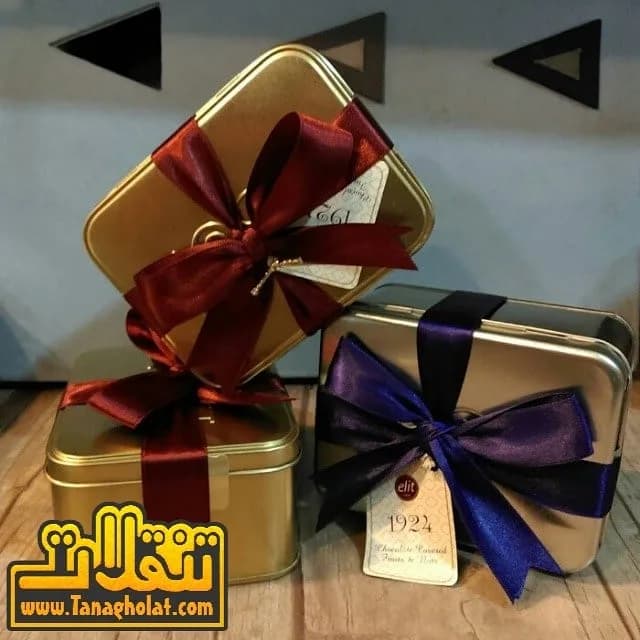 شکلات کادویی جعبه فلزی الیت