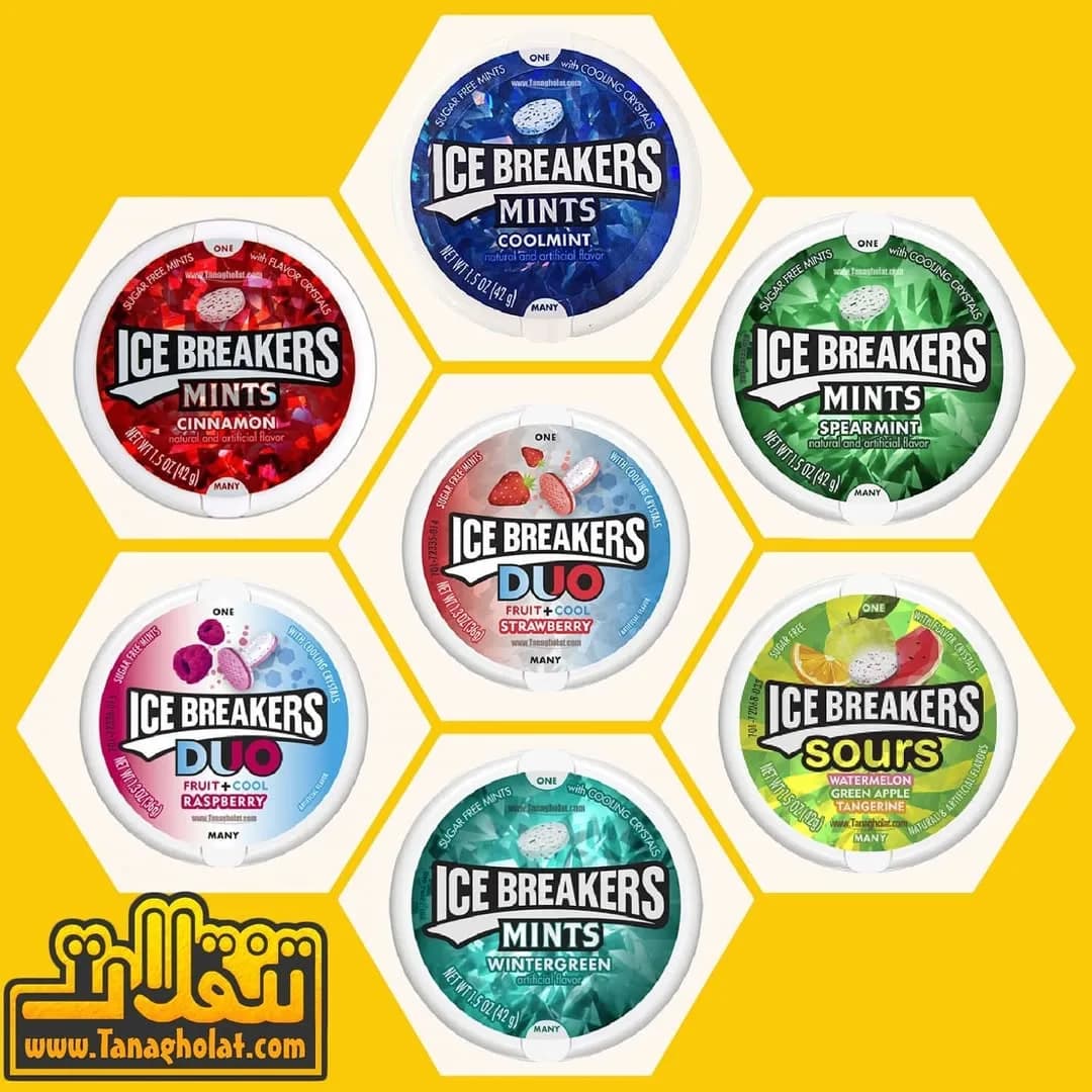آبنبات بدون شکر آیس بریکرز Ice Breakers