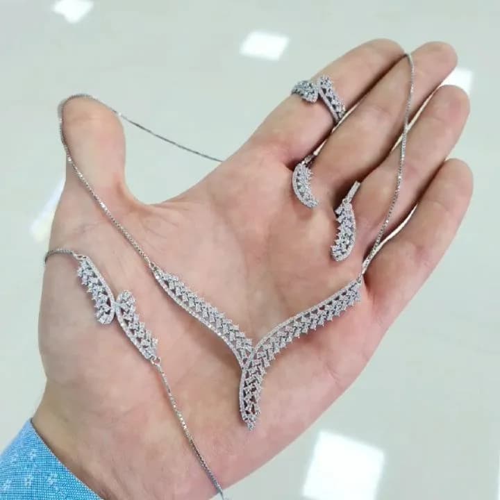 سرویس نقره زنجیری ۱۸ گرم