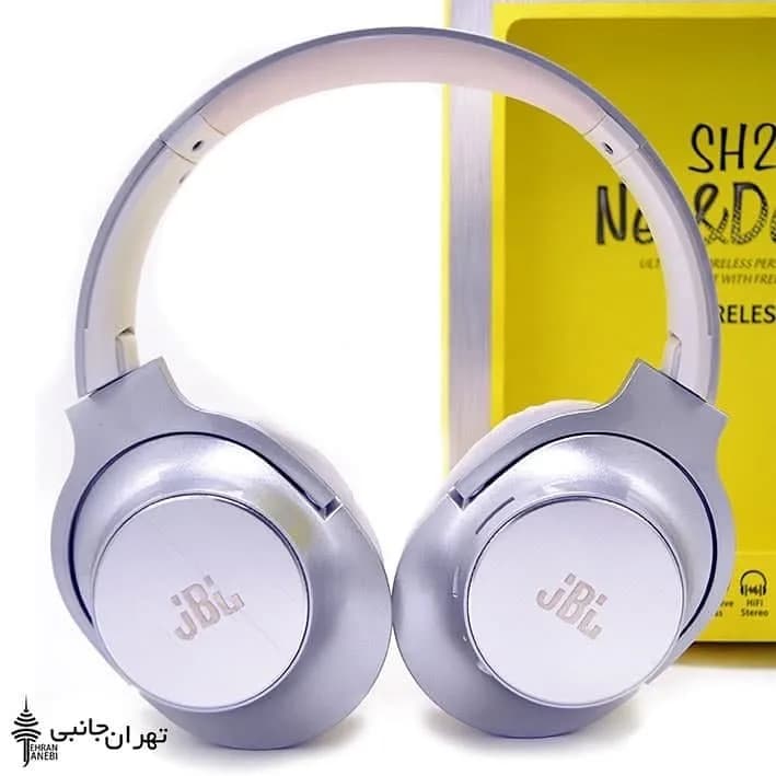 هدفون JBL SH21، رنگ نقرهای، جنس پلاستیک، روی گوش، بیسیم