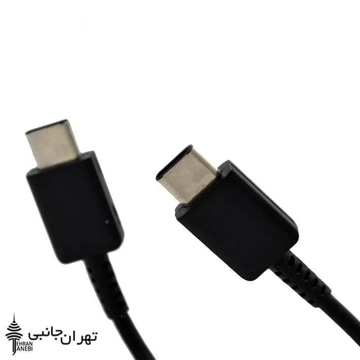 کابل دو سر تایپ سی سامسونگ، رنگ مشکی، جنس پلاستیک