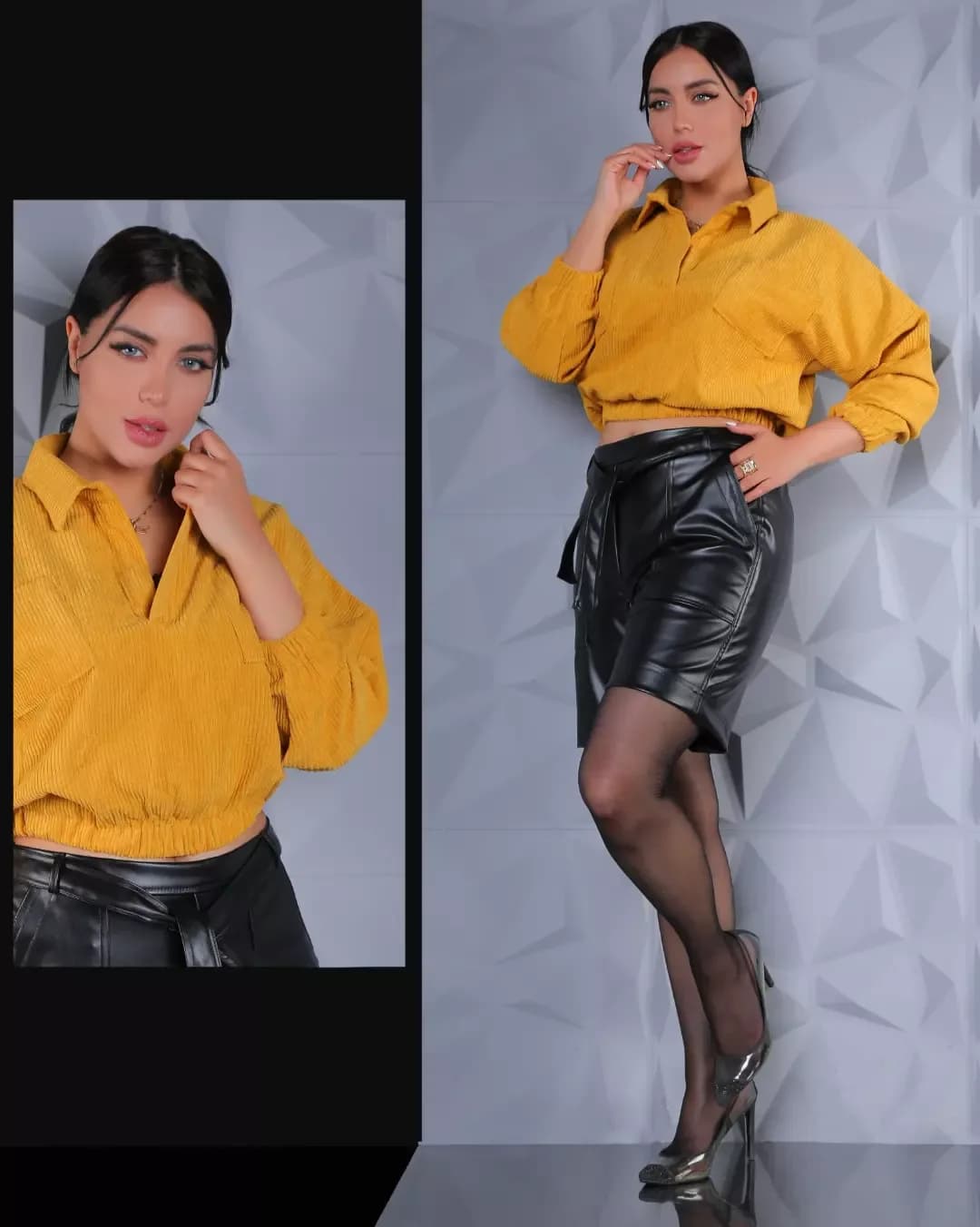 بلوز مخمل کبریتی کد ۹۸۹