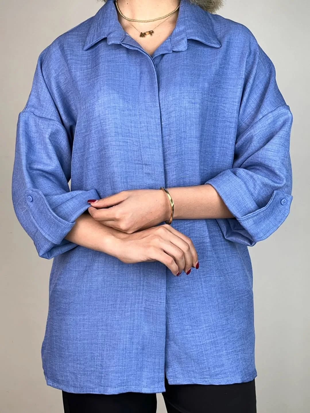 شومیز پاگوندار پشت دکمه (پک ۶ عددی)